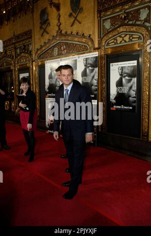 Matt Damon arriving at the Australian premiere of Bourne Ultimatum. State Theatre, Sydney, Australia. 07.08.07. Stock Photo