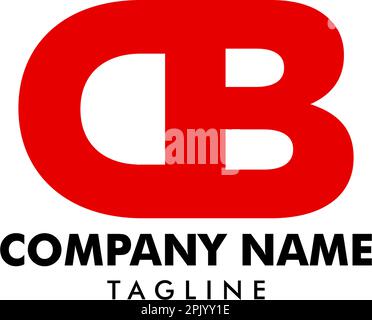 Initial Letter DB Logo Template Design Stock Vector