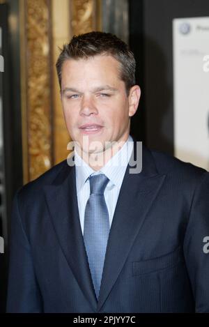 Matt Damon arriving at the Australian premiere of Bourne Ultimatum. State Theatre, Sydney, Australia. 07.08.07. Stock Photo