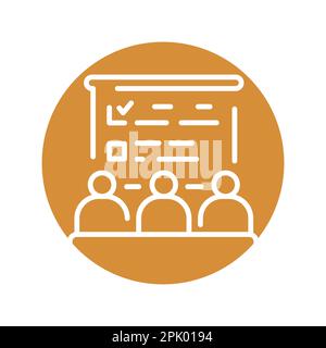 Employee development black line icon. Self development. Pictogram for web page. Stock Vector
