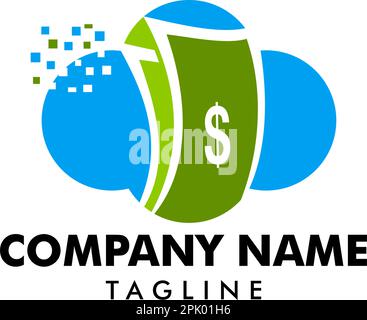 Cloud Money Logo Template Design Vector Stock Vector