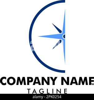 Compass Logo Template vector icon illustration design Stock Vector