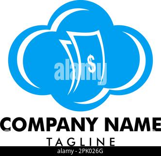 Cloud Money Logo Template Design Vector Stock Vector