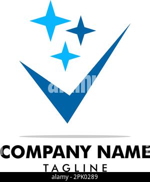 Clean Check logo designs concept vector Stock Vector