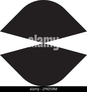 black ninja logo icon vector symbol design Stock Vector