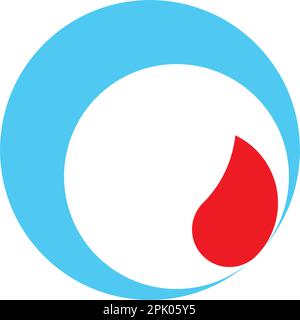 blood drop donor vector logo icon design Stock Vector