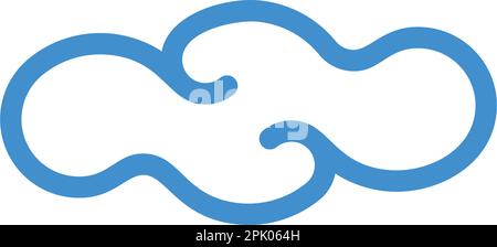 cloud vector icon logo symbol design element Stock Vector