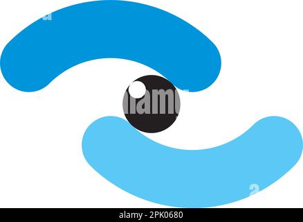 eye logo optical vision logo vector icon design Stock Vector