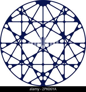 abstract network connection logo circle icon vector design Stock Vector