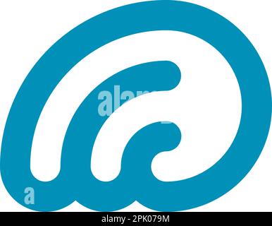 blue wing fly logo vector icon design Stock Vector