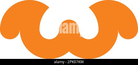 letter w wings logo vector icon design Stock Vector