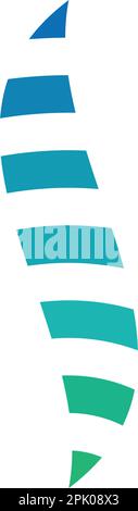 spine orthopedic logo vector icon design Stock Vector