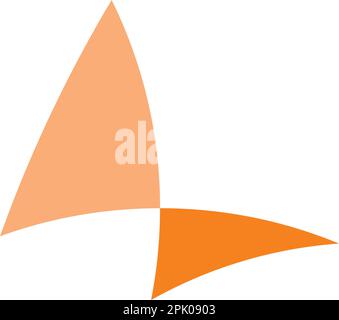simple orange butterfly insect logo vector icon design Stock Vector