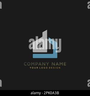 logo for our real estate developer builder business letter CD Stock Vector