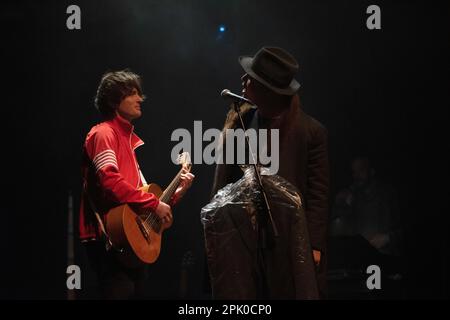 Peter Doherty performing at the Metropol in berlin during the Battered Songbook tour 2023 Stock Photo