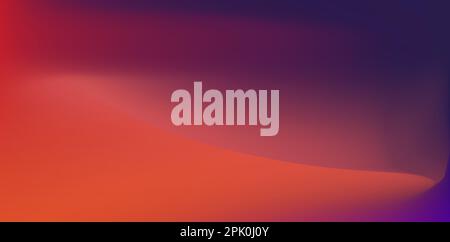 Abstract background with smooth lines in purple and orange colors. Vector illustration. Stock Vector