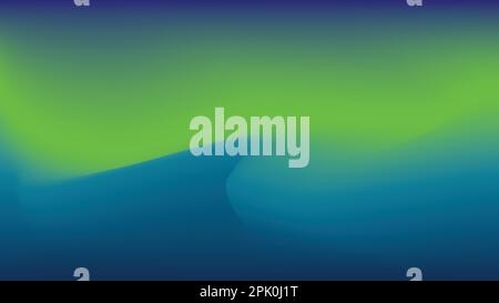 Modern defocused gradient soft blur green and blue abstract background Stock Vector