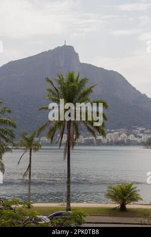 Christ the Redeemer in Rio de Janeiro, Brazil - September 20, 2022 : view of Christ the Redeemer in the city of Rio de Janeiro. Stock Photo