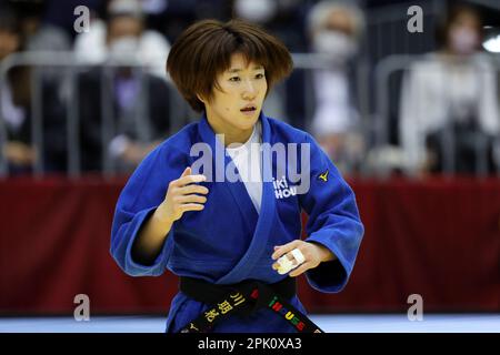 Fukuoka, Japan. 1st Apr, 2023. Tomoka Arakawa Judo : All Japan Selected Judo Championships Women's -48kg Final in Fukuoka, Japan . Credit: Naoki Nishimura/AFLO SPORT/Alamy Live News Stock Photo