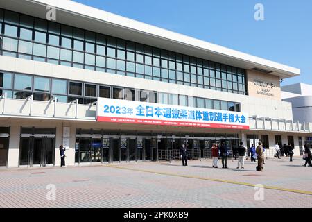 Fukuoka, Japan. 1st Apr, 2023. Fukuoka Kokusai Center/General view Judo : All Japan Selected Judo Championships in Fukuoka, Japan . Credit: Naoki Nishimura/AFLO SPORT/Alamy Live News Stock Photo