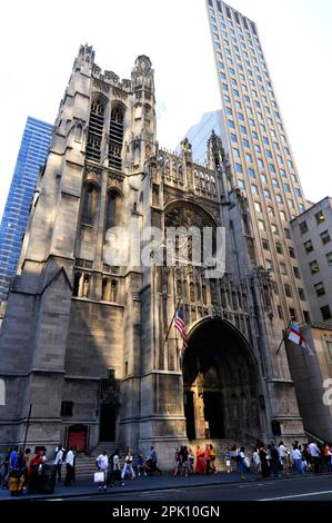 St. Thomas church in Midtown Manhattan, New York City, USA. Stock Photo