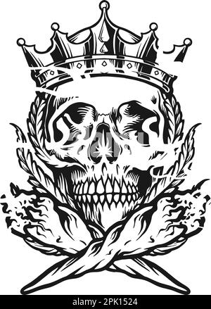 Skull Smoking Weed Silhouette vector illustrations for your work logo ...