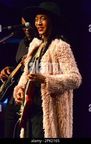 Milan Italy 06/11/2021: Judith Hill live concert at the Blue Note of Milan Stock Photo