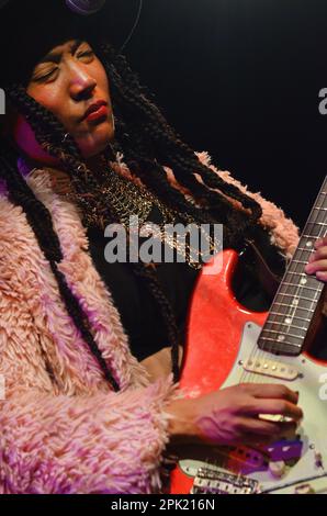 Milan Italy 06/11/2021: Judith Hill live concert at the Blue Note of Milan Stock Photo