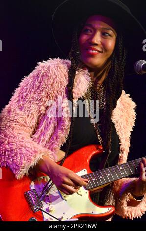 Milan Italy 06/11/2021: Judith Hill live concert at the Blue Note of Milan Stock Photo