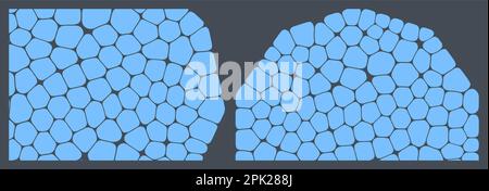 Abstract science background with fantasy cells. Cross section or microscopic view. Biology. Organic texture. 3d technology style with particle. Vector Stock Vector