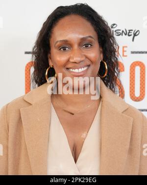 Erika Harrison arrives at the Disney+ Original Series' THE CROSSOVER Premiere held at the Hollywood Athletic Club in Los Angeles, CA on Tuesday, ?April 4, 2023. (Photo By Sthanlee B. Mirador/Sipa USA) Stock Photo