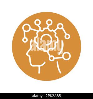 Skill black line icon. Self development. Pictogram for web page. Stock Vector