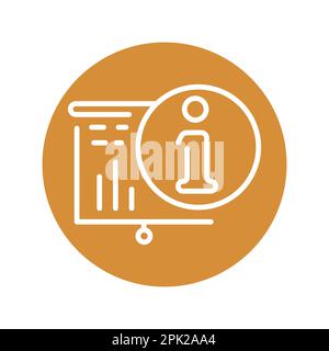 Information black line icon. Self development. Pictogram for web page. Stock Vector