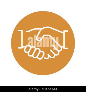 Support black line icon. Self development. Pictogram for web page. Stock Vector