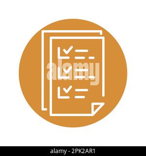 Plan black line icon. Self development. Pictogram for web page. Stock Vector