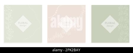 Elegant frame, background, floral wreath, hand drawn monogram with hand drawn wild herbs and flowers. Unique botanical illustrations for invitations Stock Vector