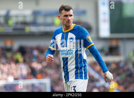 Brighton’s Pascal Gross during the Brighton and Hove Albion v Brentford Premier League match at the American Express Community Stadium, Brighton. Saturday 1st April 2023 - Stock Photo