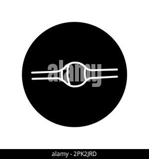 Avalanche diode black line icon. Pictogram for web page, mobile app, promo. Stock Vector
