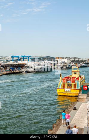 Sunseeker Ship Yard at Poole Harbour, Dorset, England Stock Photo