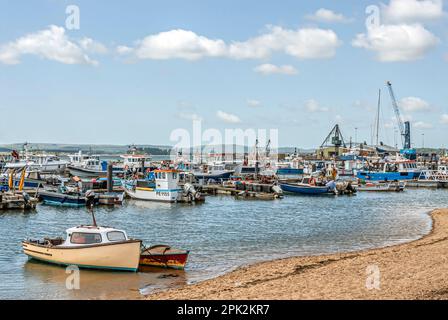 Poole Quay at Poole Harbour in Dorset, England, UK Stock Photo