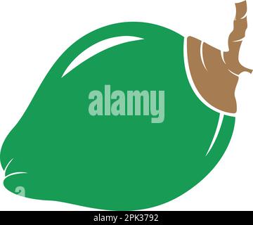 Coconut icon logo design illustration Stock Vector