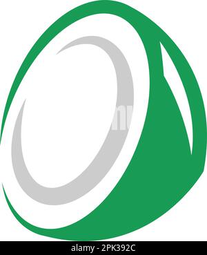 Coconut icon logo design illustration Stock Vector