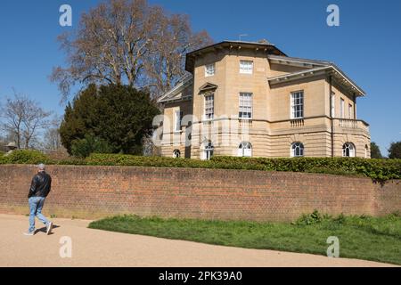 Asgill House, a Grade 11 listed Palladian villa built in 1760 on Old Palace Lane, Richmond, London, England, UK Stock Photo