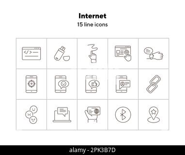 Internet icons Stock Vector