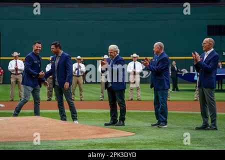 Tom Grieve introduces Michael Young into Texas Rangers Hall of