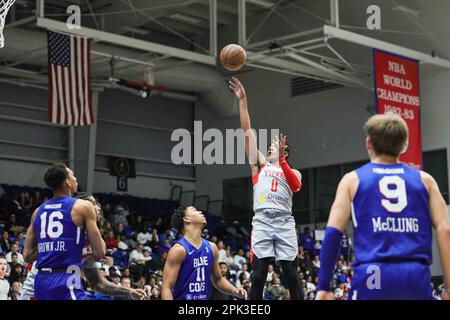 Wilmington, Delaware, USA. 4th Apr, 2023. Rio Grande Valley Vipers guard TYTY WASHINGTON (0) shoots the ball during game one of the NBA G League Finals between the Delaware Blue Coats and the Rio Grande Valley Vipers Thursday, Mar. 30, 2023; at the Chase Fieldhouse in Wilmington, DE. (Credit Image: © Saquan Stimpson/ZUMA Press Wire) EDITORIAL USAGE ONLY! Not for Commercial USAGE! Stock Photo