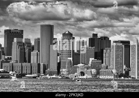 Boston is an easy city to walk around. Stock Photo