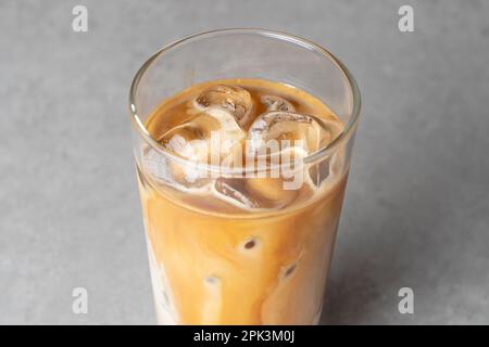 Korean style food cafe latte iced coffee Stock Photo