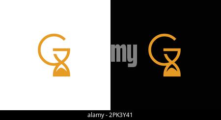 G time logo design is unique and modern Stock Vector