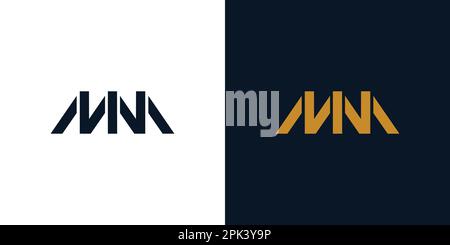 Modern and cool letter MM initials logo design Stock Vector